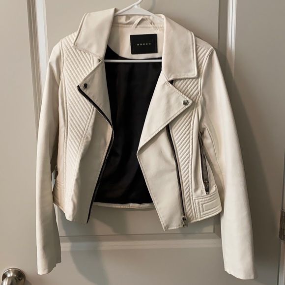 white leather jacket - Picture 1 of 1